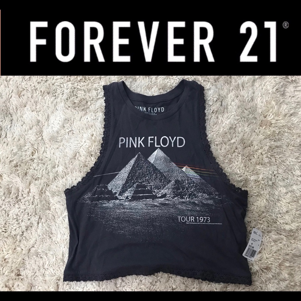 Pink Floyd band crop from forever21